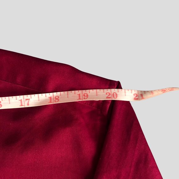 Bellissimo Burgundy Dress Shirt Size 16R - Picture 8 of 10